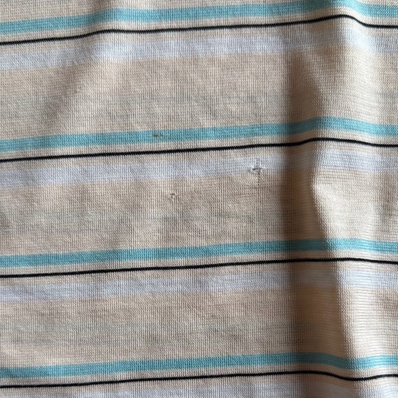 Christian Dior vintage and rare polo Men's Striped Tan Shirt large - Picture 3 of 5